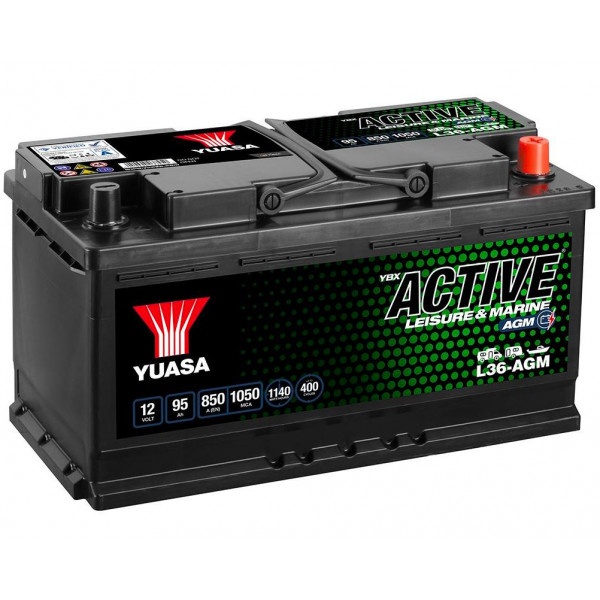 Yuasa Leisure Battery 95Ah 850A 400Cycles NCC=A  353x175x190 image