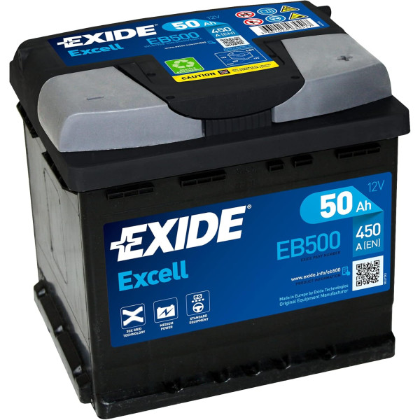 EXIDE Excell Battery 012 12V 50AH image