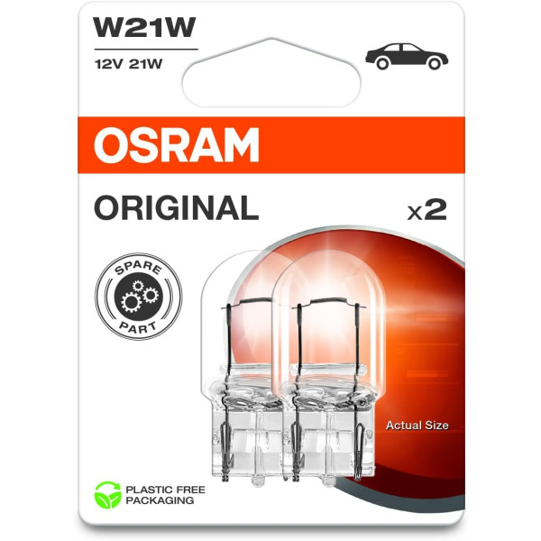 Osram W21W 582 21w 12v OE Clear Bulbs x 2 image