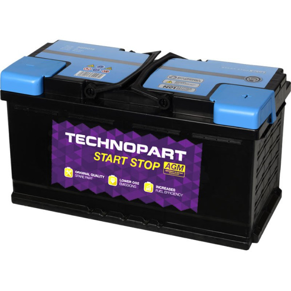 TECHNOPART AGM CAR BATTERY AGM020  - 105AH 950CCA image