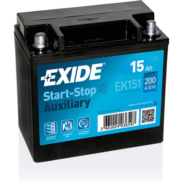 EXIDE Auxiliary Battery  12V 15AH image