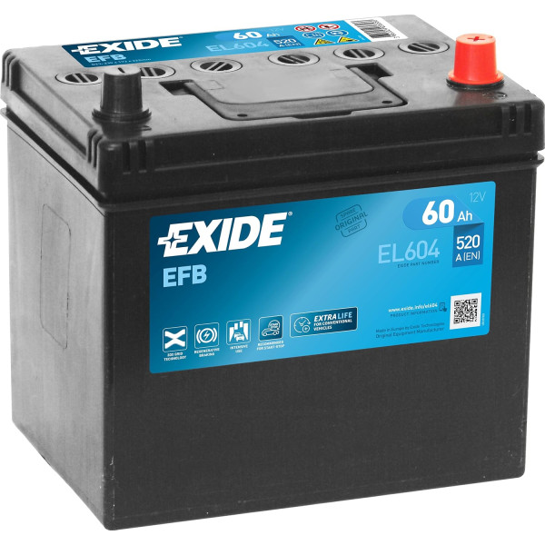 EXIDE EFB Battery 005LEFB 12V 60AH image