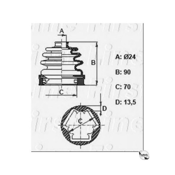 C.V. JOINT BOOT KIT (INNER) image