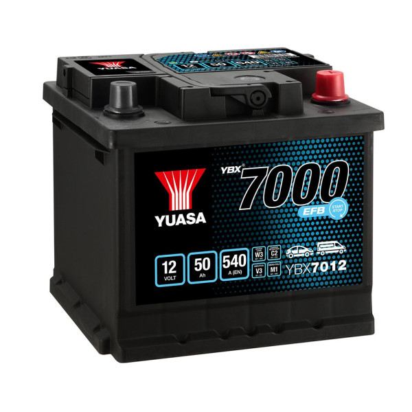 Yuasa 012 12V 50Ah 540A EFB Start Stop Battery image