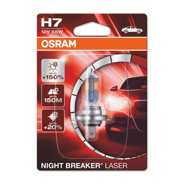 Osram H7 477 Night Breaker Laser 150% Brighter Bulb x 1 image