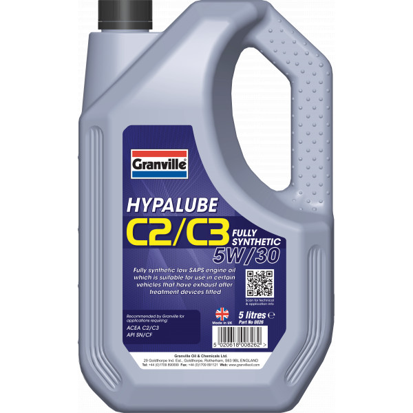 Hypalube C2/C3 5W/30 Engine oil - 5 Litre image