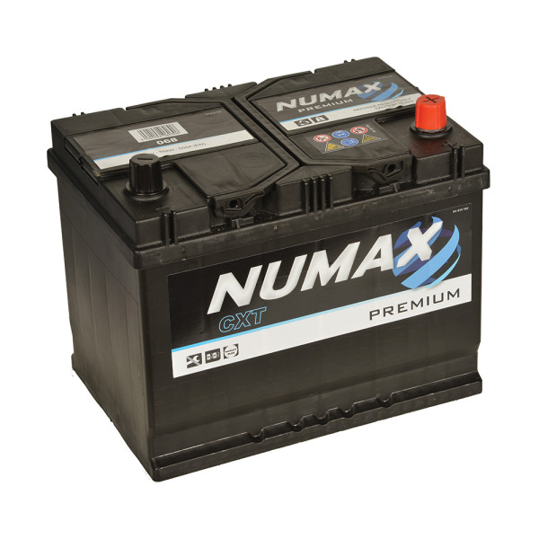 NUMAX PREMIUM CAR BATTERY 12V 68AH 068 image